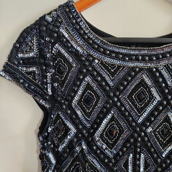 ADRIANNA PAPELL Sequin Cocktail Dress - Picture 9 of 13